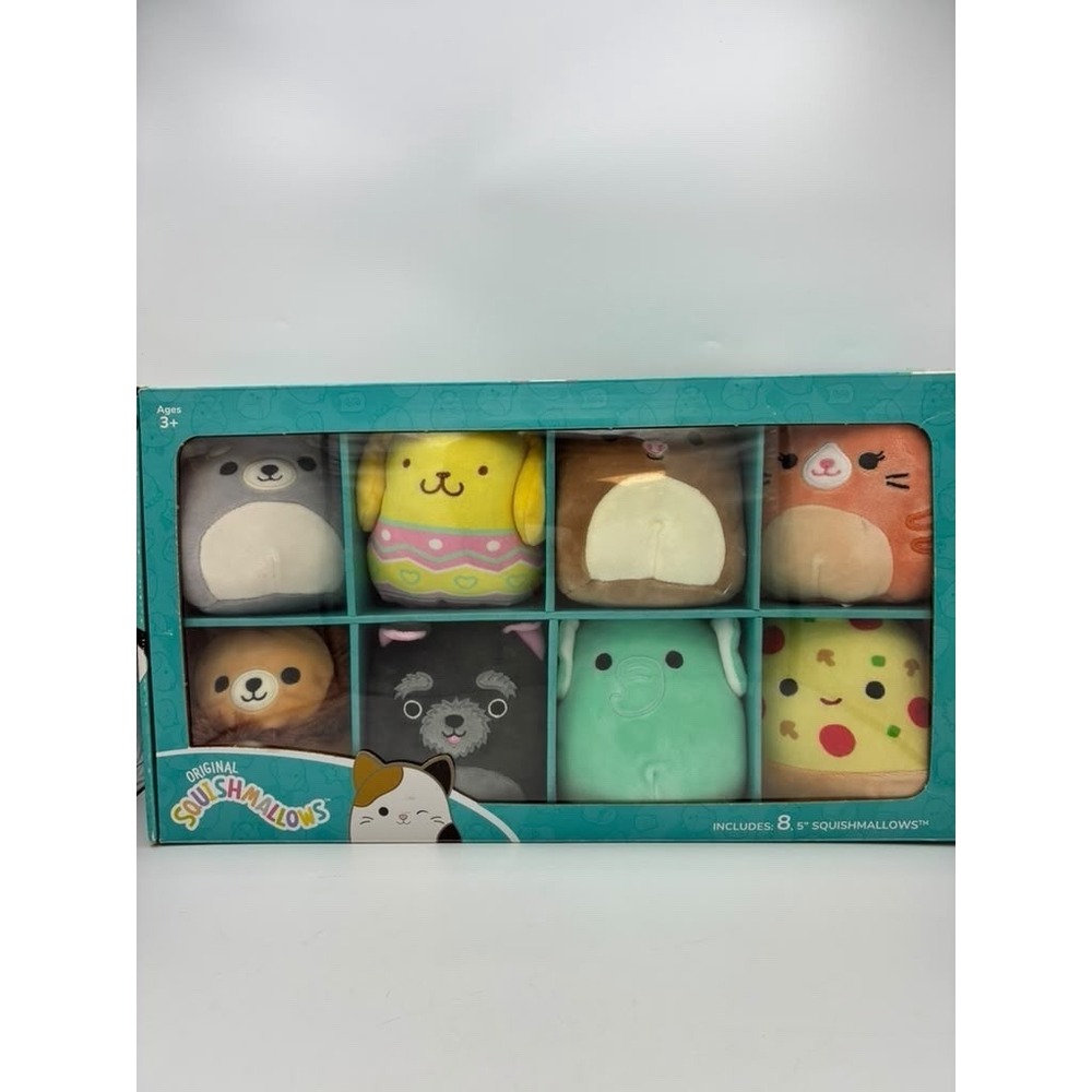 Squishmallows Original 5" Mini Plush 8-Pack Box Set Assorted Exotic Animals Fact